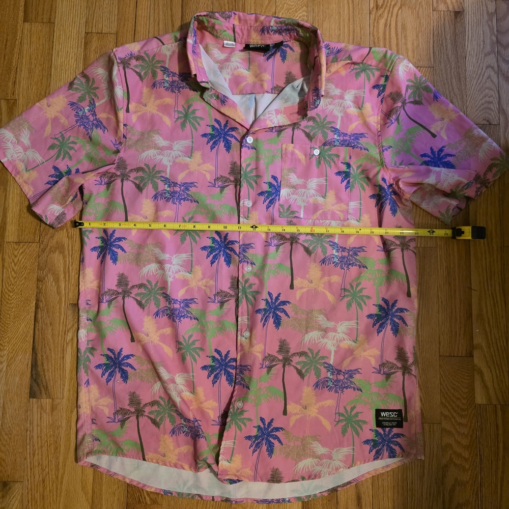 WESC Oden Miami Palm Short Sleeve Button-Up Shirt